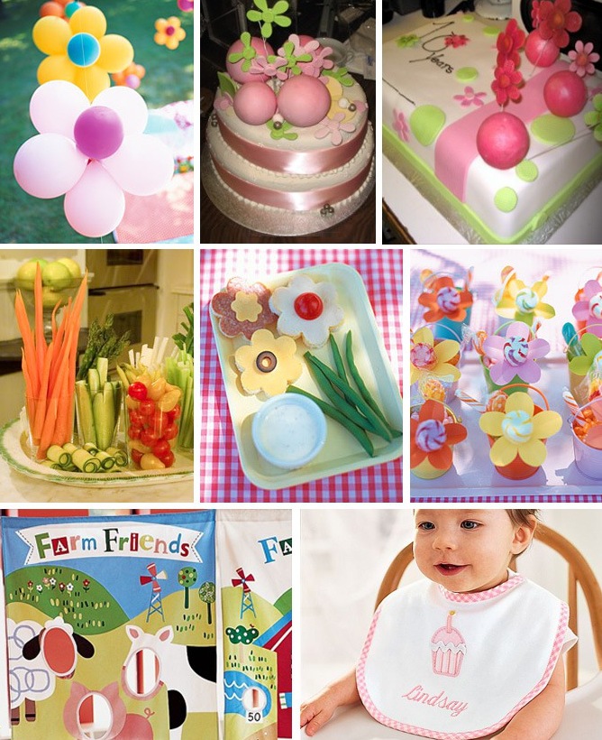 first year baby birthday :: Cakes by Tatiana :: flower-power ballons