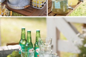 galvenized metal entertaining pieces for father's day