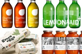 food and drink packaging :: via roma :: green eggs :: lemonaid and charitea