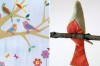 birds in a tree theme for a nursery :: wall art and bird mobile birds in a tree theme for a nursery :: wall art and bird mobile