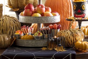 candy halloween station styled by pottery barn