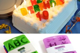 sillycone letter and symbol ice cube trays