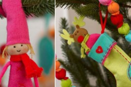 felt ornaments at little baby company