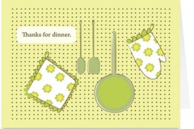 thanks for dinner card