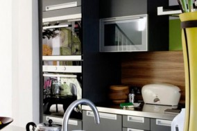 faux-wood backsplash :: finely textured melamine resin by Poggenpohl faux-wood backsplash :: finely textured melamine resin by Poggenpohl