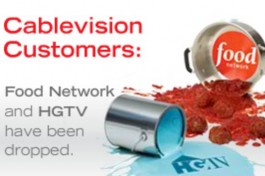 cablevision stopped airing hgtv and food network