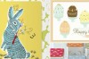 easter mood board in muted pastel colors