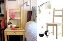 diy ikea bedside chair by kate pruitt on design sponge