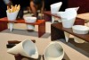 porcelain serving cones by porcelaines bousquet