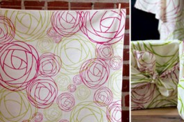 gift love fabric gift wrap at chewing the cud