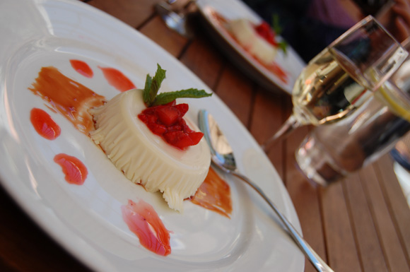 panna cotta at chez papa mint plaza restaurant panna cotta at chez papa mint plaza restaurant