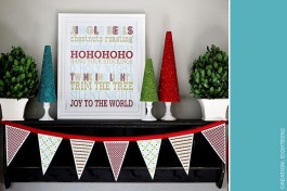 Holiday Printables :: Christmas Subway Art and Banner