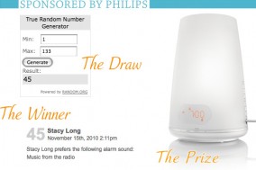 winner of the philips wake-up light contest