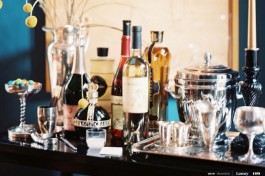 glamorous drink station