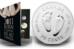 2011 baby gift coin set by royal canadian mint