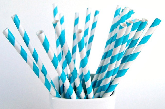 Striped Paper Straws in Canada | At Home with Kim Vallee