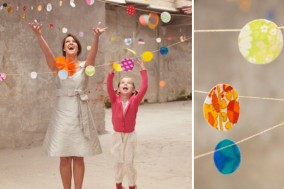 confetti bunting confetti bunting