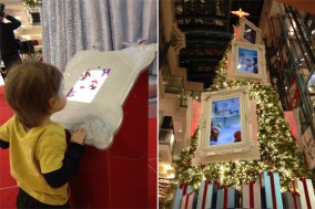 christmas tree video games played on tablets at place montreal trust