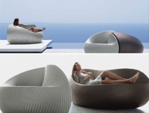 Yin Yang lounge chairs by Dedon