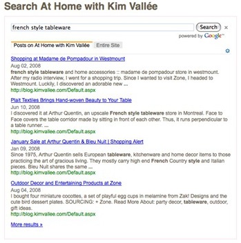 google search for at home with kim vallee
