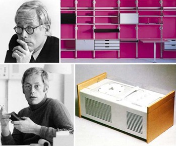 Dieter Rams :: 606 Universal Shelving system by Vitsoe :: 4 record player by Braun