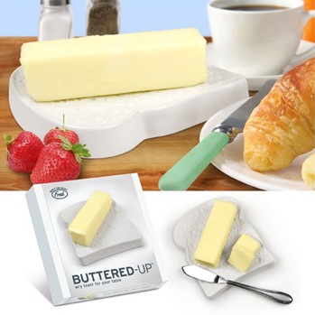 Buttered-Up ceramic butter plate by Fred
