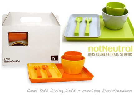 notneutral cool solid colors dining sets