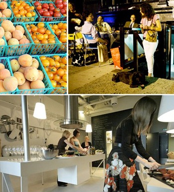 californian farmer's market :: dinning in the NYC streets :: best looking offices by agencies