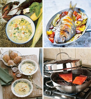 clam chowder recipes by martha stewart ::  whole fish :: demeyere smoking set