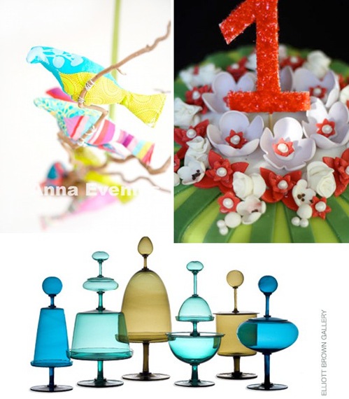 fabric bird ornaments :: zoe bakes cakes :: sofa chicago glassware urns
