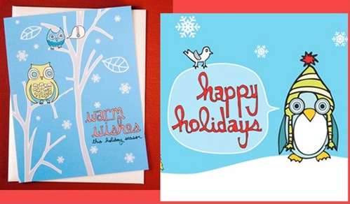 holiday cards by magnolia moonlight on etsy