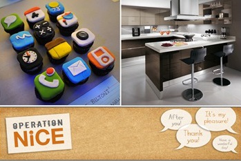 iPhone App Cupcakes :: Scenery kitchen in brown and cream from Scavolini :: operation nice