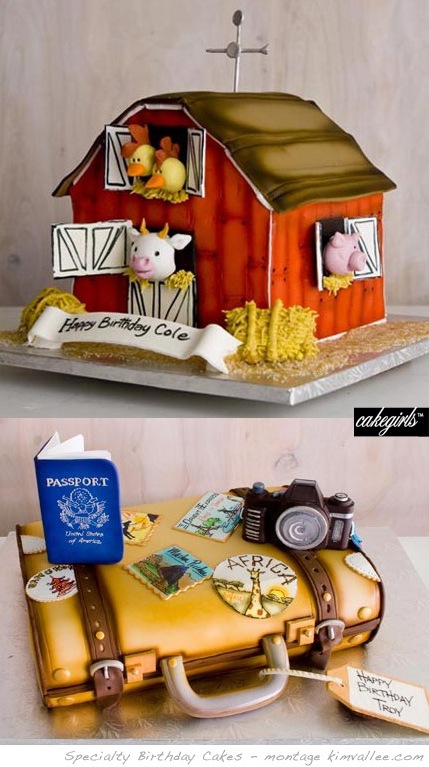 farm animals birthday cake :: traveller birthday cake by cakegirls
