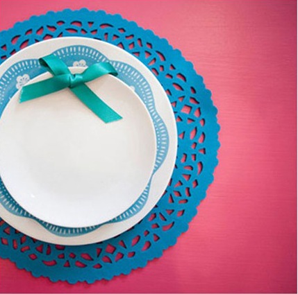 turquoise felt doily designed by Donna Wilson 