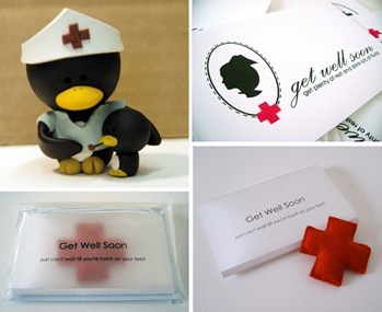 nurse penguin by tennybeak :: get well soon cards :: bytheairport :: artmind :: etsy sellers