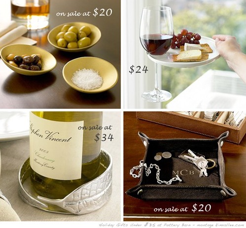 pottery barn gift ideas under $35 for host and hostess
