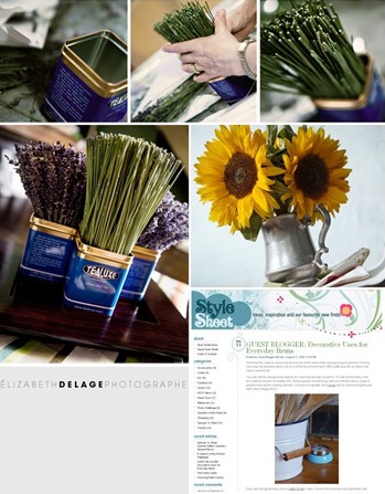 everyday items repurpose as flower vases styled by kim vallee and photographed by elizabeth delage for style sheet :: blog of hgtv.ca