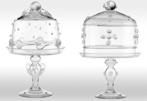 juliska Ursula Tea Cake Dome and Pedestal Set :: Isabella Medium Cake Dome and Pedestal Set 
