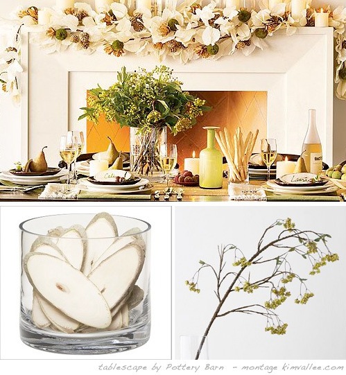 natural tablescape by Pottery Barn