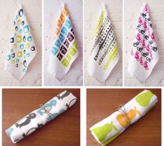 Linen tea towels by Yuko Uemua for PataPri