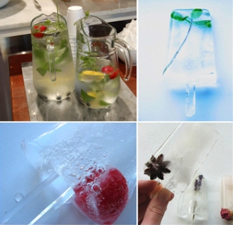 Tap water falvored with fruits and ice lolly by Nienke Vording