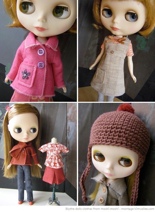 moshi-moshi blythe doll clothing collection