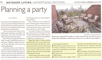 planning an outdoor party :: The Gazette montreal outdoor living section