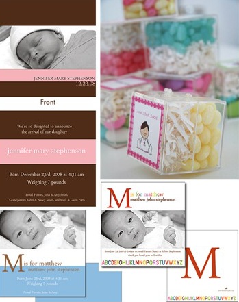 pbirth photo announcement cards at penny people designs