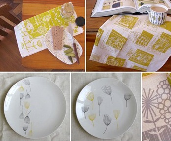 table linen by skinnylaminx on etsy :: napkins tea towels plates