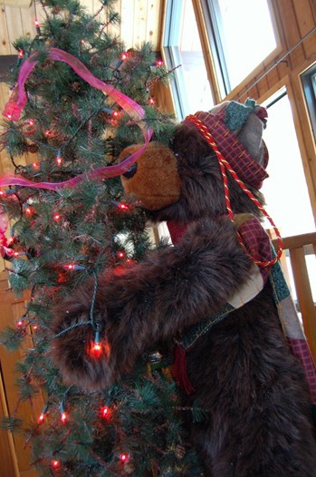 christmas tree with a bear reveillon2007