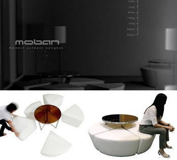 cake table and stools by moban