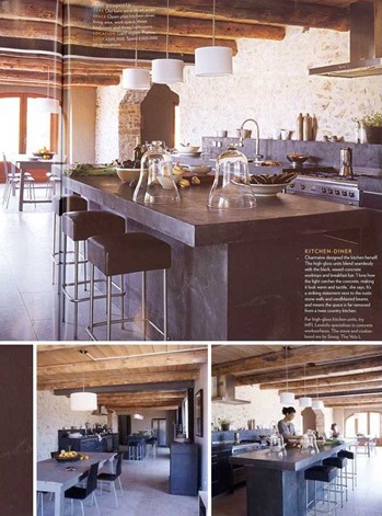 converted barn in France on living etc august 2008 :: photographed by bob smith