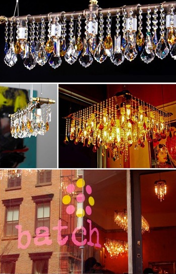 chandeliers by michael mchale designs :: batch bakery in west village, new york
