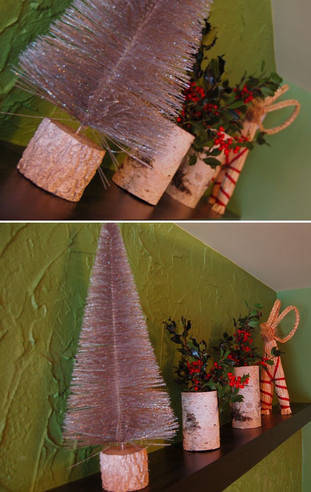 My mantle Christmas decorations - At Home with Kim Vallee